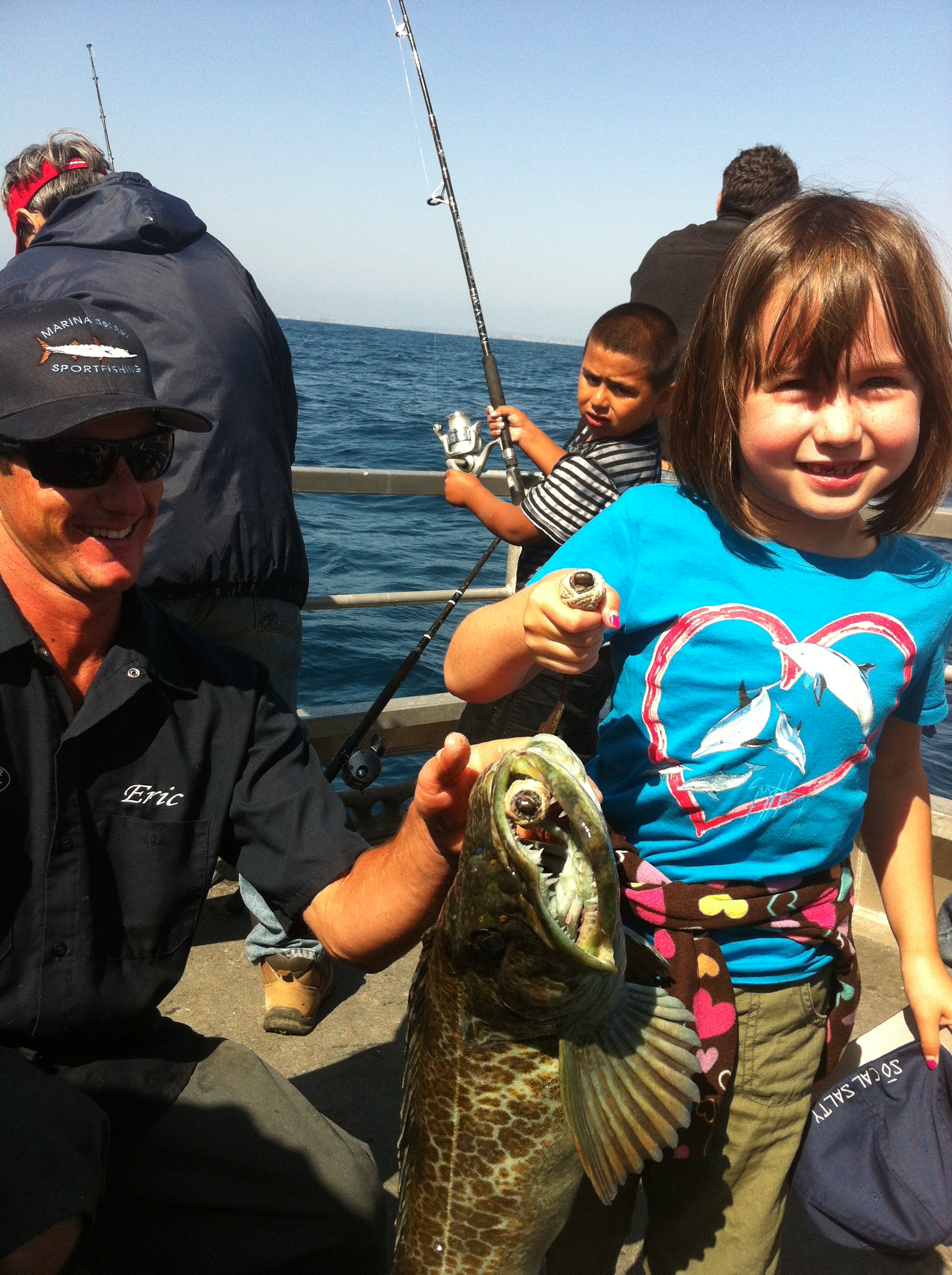 Juj hoists the JP ling with deckhand Eric Ullman